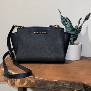 Michael Kors Black Selma Purse (Mini)